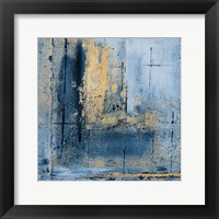 Golden Blues I Framed Print