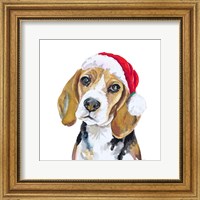 Framed 'Holiday Dog I' border=