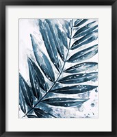Blue Jungle Leaf I Framed Print