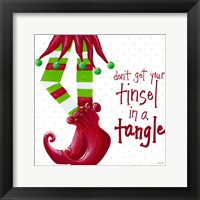 Framed Tinsel In A Tangle on Dots