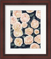 Framed 'Peach Petals I' border=