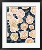 Framed 'Peach Petals I' border=