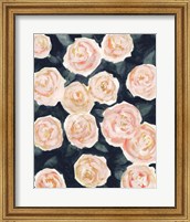 Framed 'Peach Petals II' border=