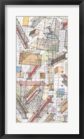 Funky Grid II Framed Print