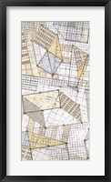 Funky Grid III Framed Print