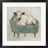 Moo-ving In I Framed Print