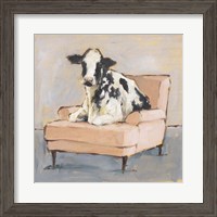 Framed 'Moo-ving In II' border=