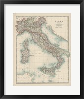 Framed 'Map of Italy' border=