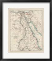 Framed Map of Egypt