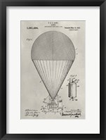 Framed Patent--Hot Air Balloon