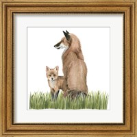 Framed 'Woodland Babes I' border=