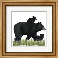 Framed 'Woodland Babes IV' border=