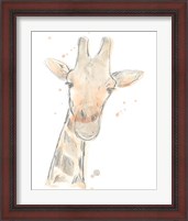 Framed 'Blush Savannah II' border=