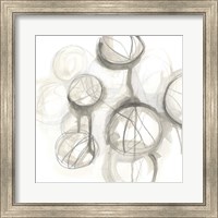 Framed 'Neutral Lanterns III' border=