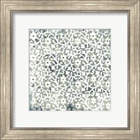 Framed 'Flower Stone Tile III' border=