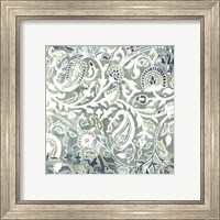 Framed 'Flower Stone Tile V' border=