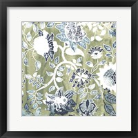 Flower Stone Tile IX Framed Print