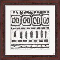 Framed 'Tribal Textile III' border=