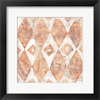 Red Earth Textile VI Framed Print