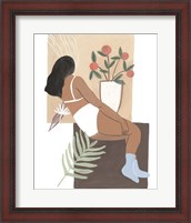 Framed 'Lying Woman III' border=