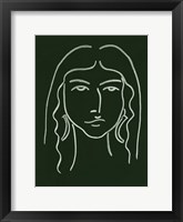 Malachite Portrait VI Framed Print