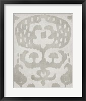 Shadow Ikat I Framed Print