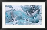 Framed Svinafellsjoekull Glacier In Vatnajokull During Winter Glacier Front And Icefall