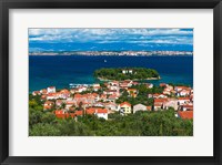 Framed Town Of Preko And The Dalmatian Coast From St Michael's Fort, Croatia