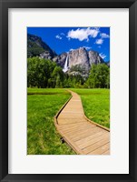 Framed Boardwalk Headed To Yosemite Falls