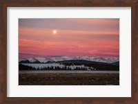 Framed Full Moon And Alpenglow Above Mosquito Range