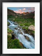 Framed Rocky Mountain Sunset In The American Basin