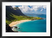 Framed Makapuu Beach, East Oahu, Hawaii