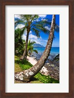 Framed Hideaways Beach, Island Of Kauai, Hawaii