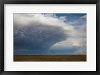 Framed Storm Cell Forms Over Prairie, Kansas