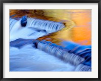 Framed Water Reflecting Fall Foliage, Ontonagon River