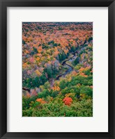 Framed Big Carp River, Porcupine Mountains Wilderness State Park, Michigan