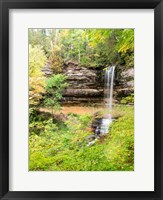 Framed Munising Falls In Autumn, Michigan