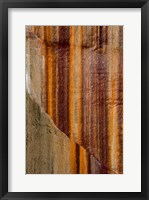 Framed Mineral Seep Wall Detail Along Lake Superior