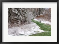 Framed Coal Creek In The Winter, Montana