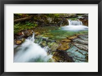 Framed Cascade On Baring Creek, Glacier National Park, Montana