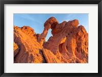 Framed Fire State Park's Elephant Rock, Nevada