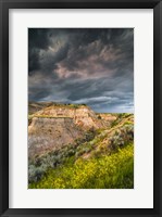 Framed Thunderstorm Approach On The Dakota Prairie