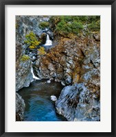 Framed Stair Creek Falls Along The Rogue River, Oregon