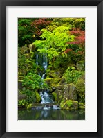 Framed Heavenly Falls, Portland Japanese Garden, Oregon