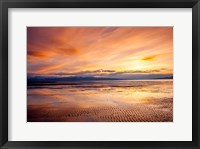 Framed Sunset Over The Great Salt Lake, Utah