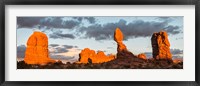 Framed Arches National Park Balanced Rock Panorama, Utah