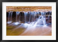 Framed Cascade Along The Left Fork Of North Creek, Zion National Park, Utah