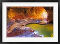 Framed Subway Along North Creek, Zion National Park, Utah