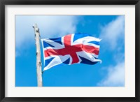 Framed British Flag, Jamestown, Virignia