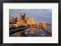 Framed Seattle Skyline From Pier 66, Washington